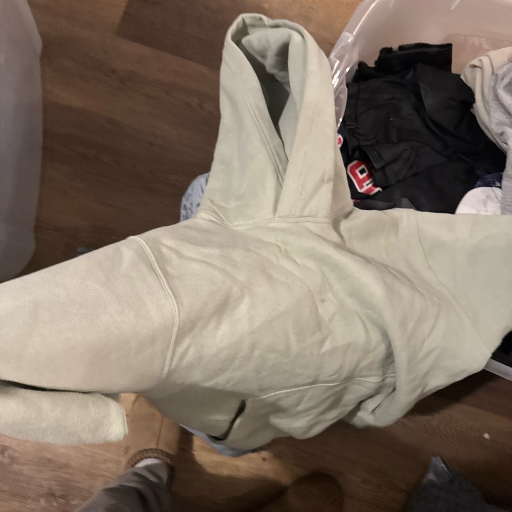 Aritzia mint green hoodie